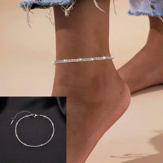 Adjustable Snake Chain Anklet for Women Girls