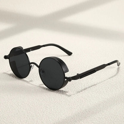 Men Retro Round Sunglasses