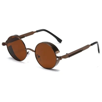 Men Retro Round Sunglasses