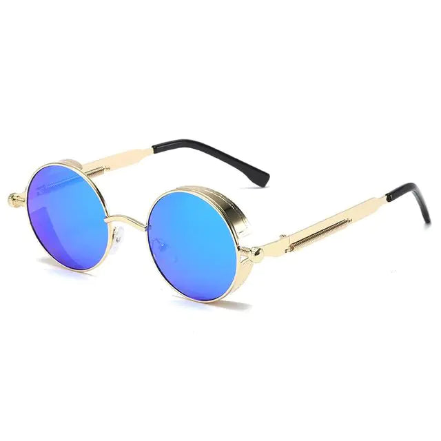 Men Retro Round Sunglasses