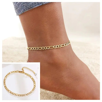 Adjustable Snake Chain Anklet for Women Girls