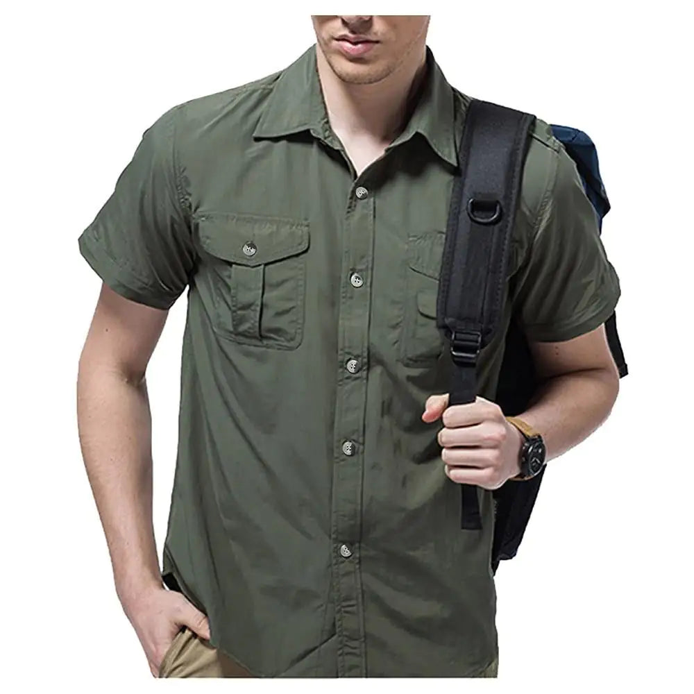 Quick Dry Tactical Button Up Shirt