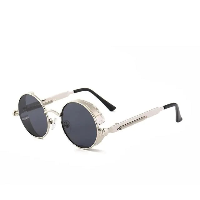 Men Retro Round Sunglasses